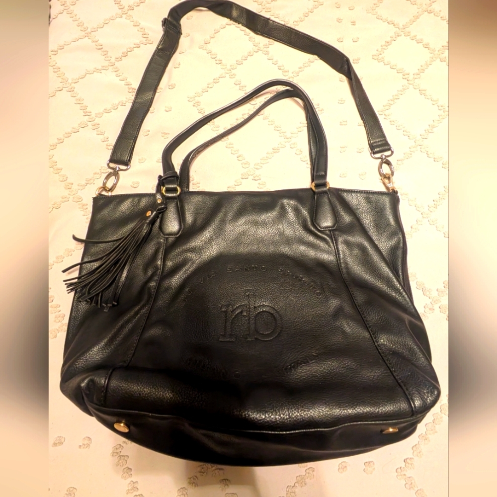 RoccoBarocco Italian Leather Tote Bag